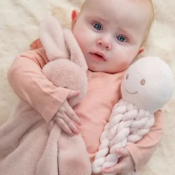 Knuffel met korte haren Octopus Pastelroze