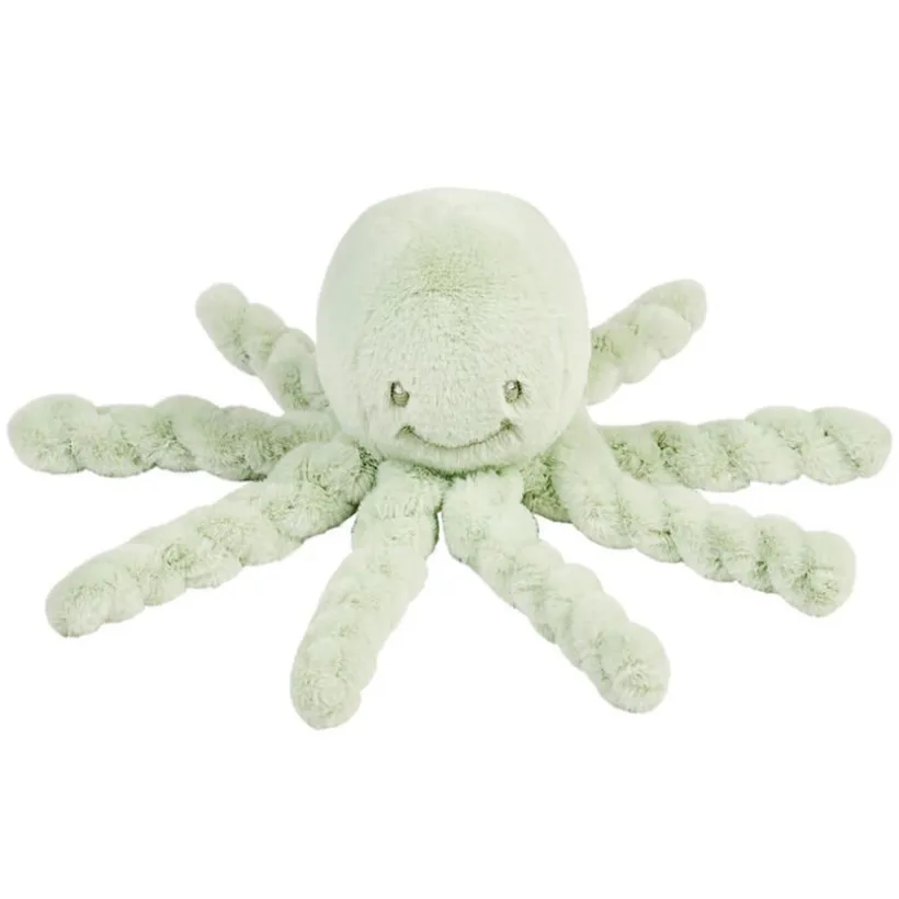 Knuffel met korte haren Octopus Pastelgroen