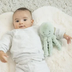 Knuffel met korte haren Octopus Pastelgroen