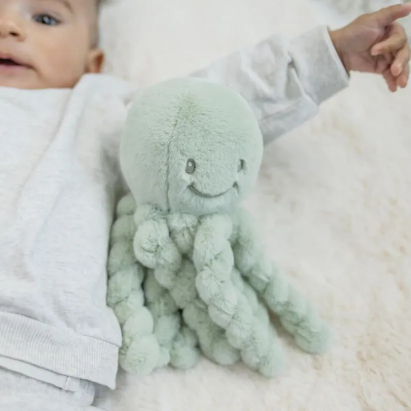 Knuffel met korte haren Octopus Pastelgroen