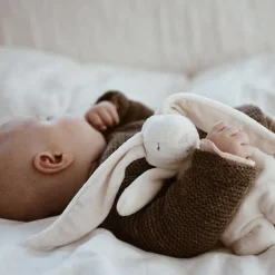 Knuffel Mini Bunny met sensorische korreltjes Ecru