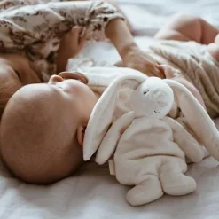Knuffel Mini Bunny met sensorische korreltjes Ecru