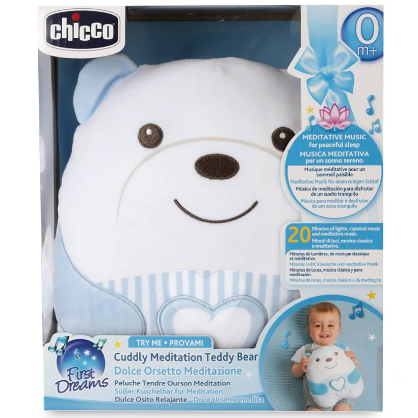 Knuffel nachtlampje Tendre Ourson Blauw