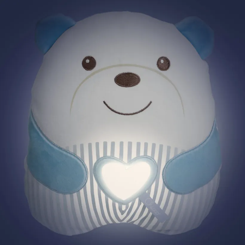 Knuffel nachtlampje Tendre Ourson Blauw