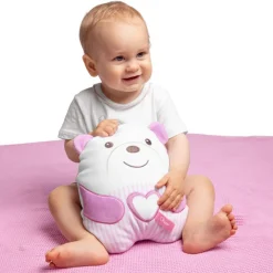 Knuffel nachtlampje Tendre Ourson Roze