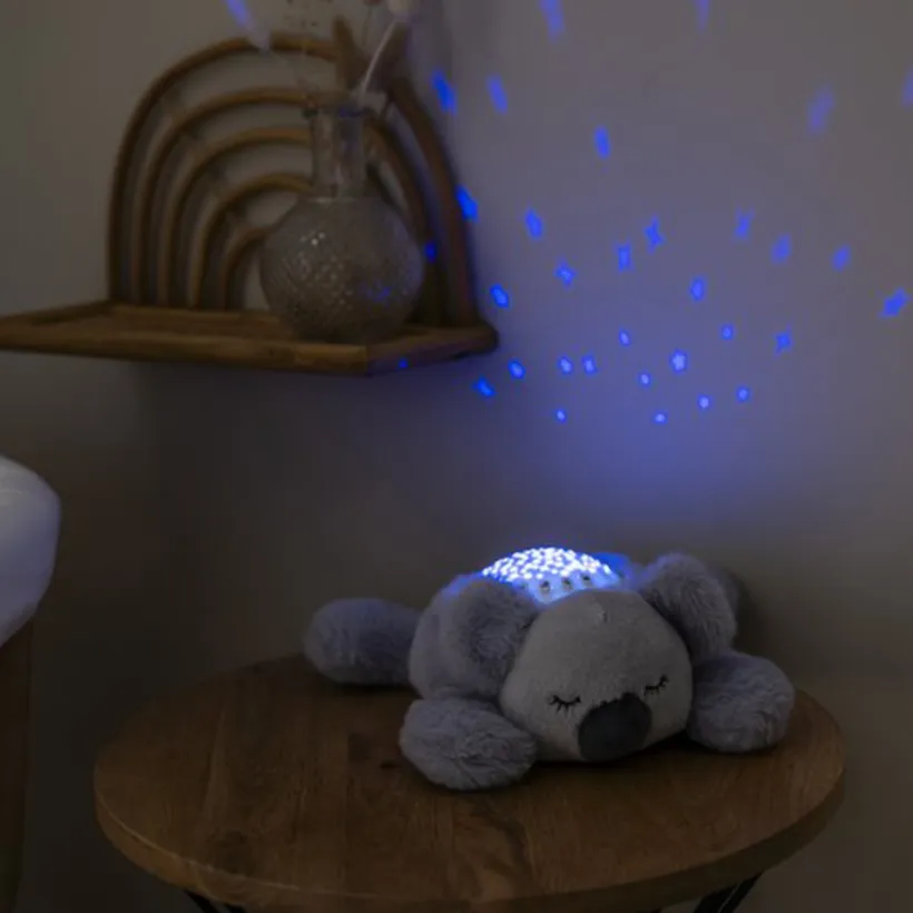 Knuffel nachtlamp projector Koala Grijs