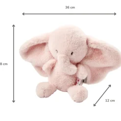 Knuffel olifant - Fanfan - Roze - 30 cm
