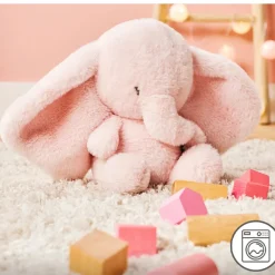 Knuffel olifant - Fanfan - Roze - 30 cm