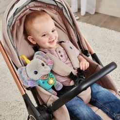 Knuffel Olifant grijs 15 melodietjes 3 liedjes NL 3m+