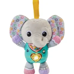 Knuffel Olifant grijs 15 melodietjes 3 liedjes NL 3m+