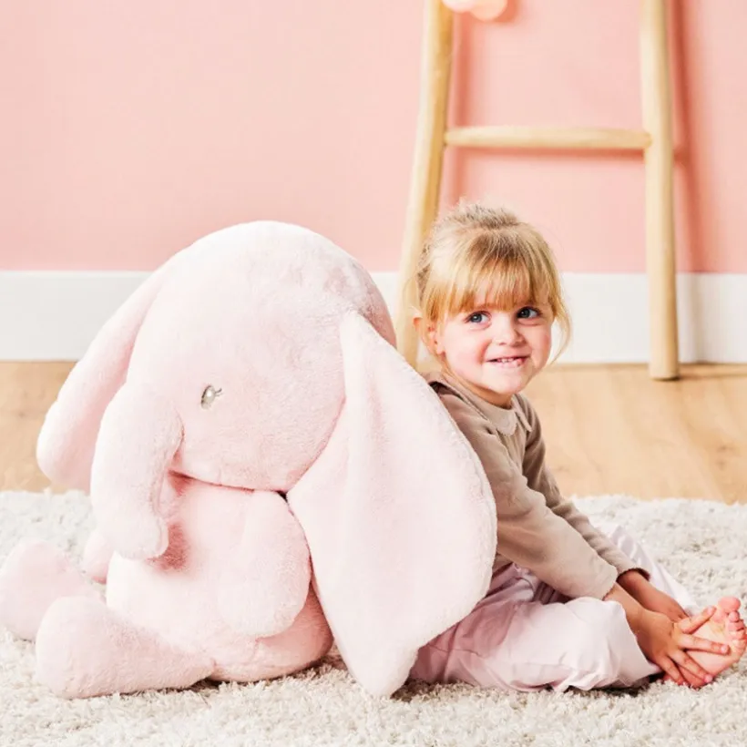 Knuffel olifant maxi - Fanfan - Roze - 60 cm