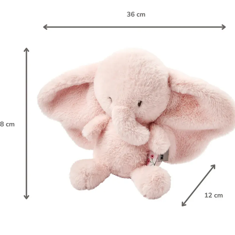 Knuffel olifant maxi - Fanfan - Roze - 60 cm