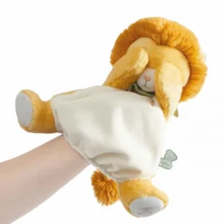 Knuffelpoppenspel Nougat de leeuw van Kaloo in ultra-zacht microfluweel