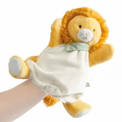 Knuffelpoppenspel Nougat de leeuw van Kaloo in ultra-zacht microfluweel