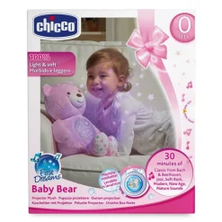 Knuffel projector First Dreams Baby Bear - Roze