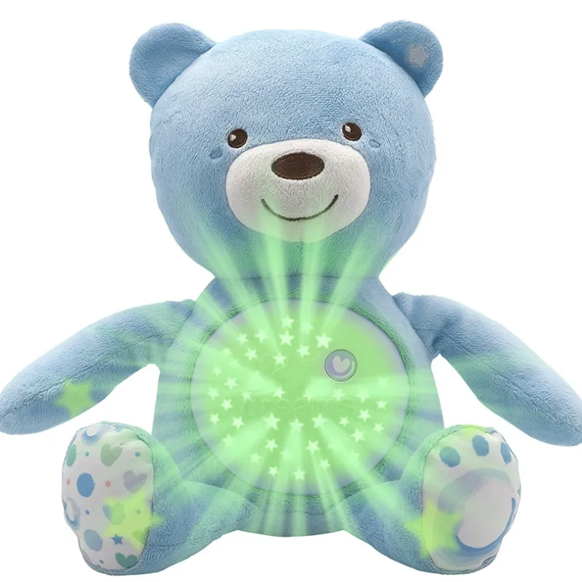 Knuffel projector First Dreams Baby Bear - Blauw