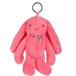 Knuffel sleutelhanger Konijn Fleurette 18cm Koraal
