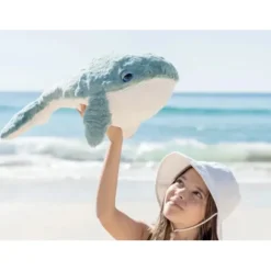 Knuffel Walvis ultra zacht - Blauw/wit 52 cm