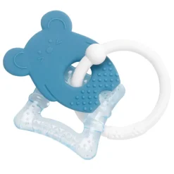 koelbijtring van siliconen blauw