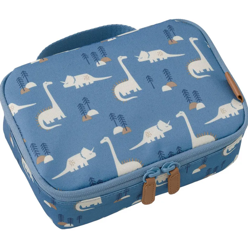 Koeltas lunchbag Dino Blauw