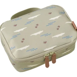 Koeltas lunchbag Krokodil Olijf