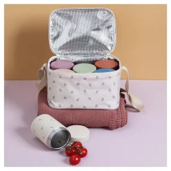 Koeltas lunchbag Large Berries Beige