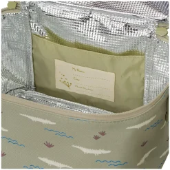 Koeltas lunchbag Large Krokodil Olijf