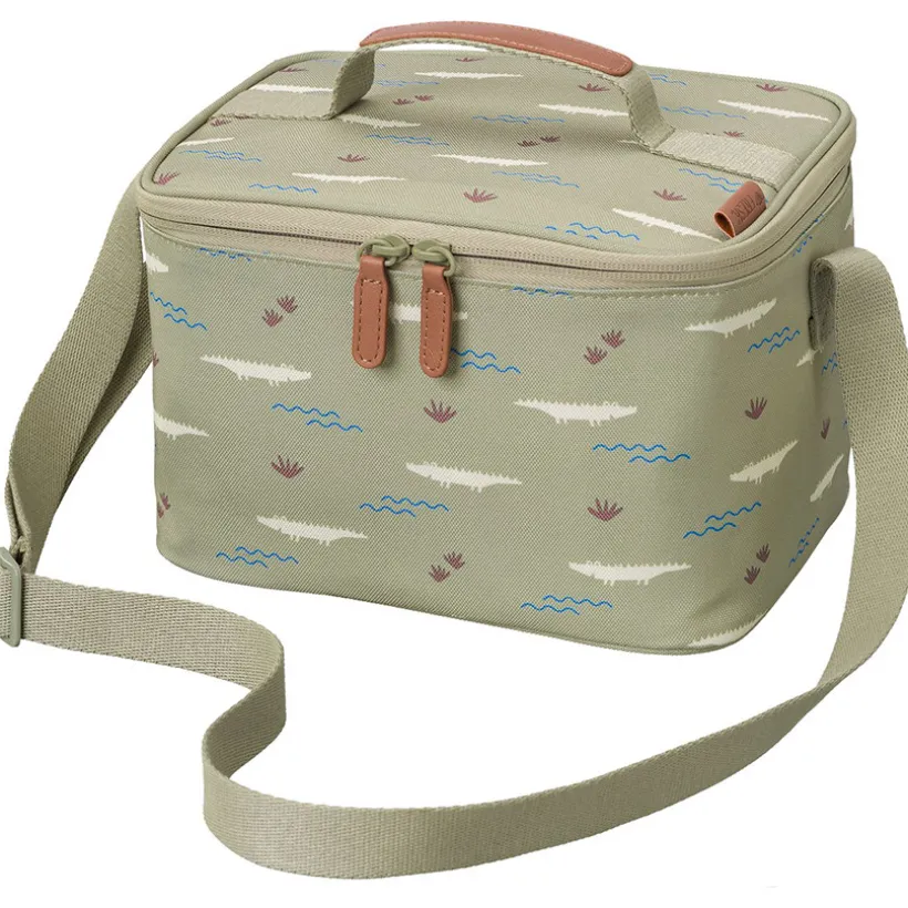 Koeltas lunchbag Large Krokodil Olijf