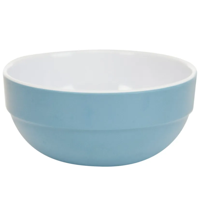 Komkommer in blauwe hartjesmelamine.