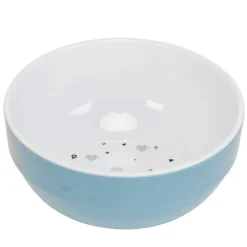 Komkommer in blauwe hartjesmelamine.