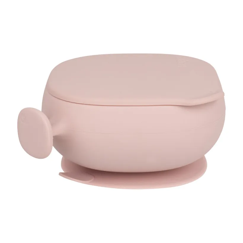 kom met zuignap en deksel Blush