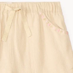 Korte broderie hart broek van katoen meisjes baby