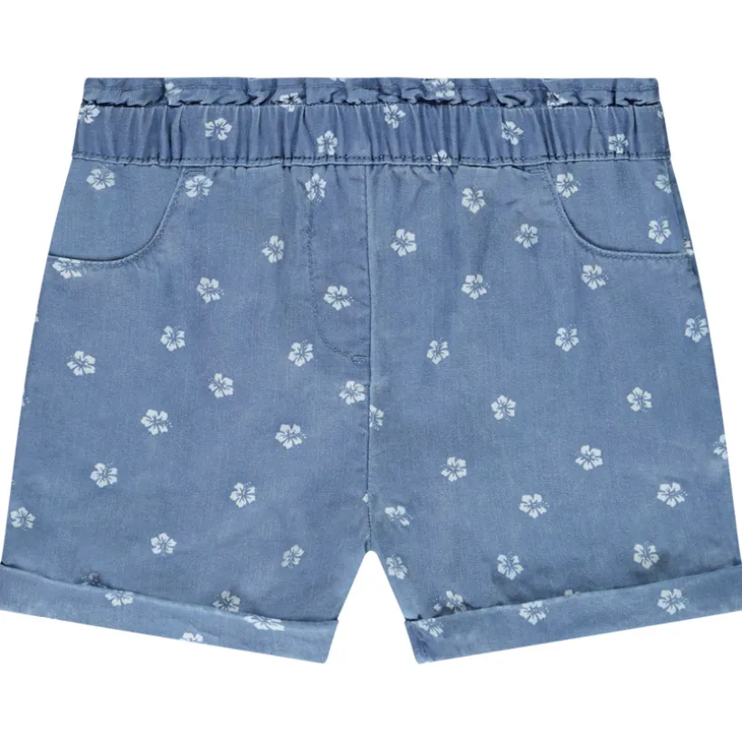 Korte broek met hibiscus bloemen voor meisjes