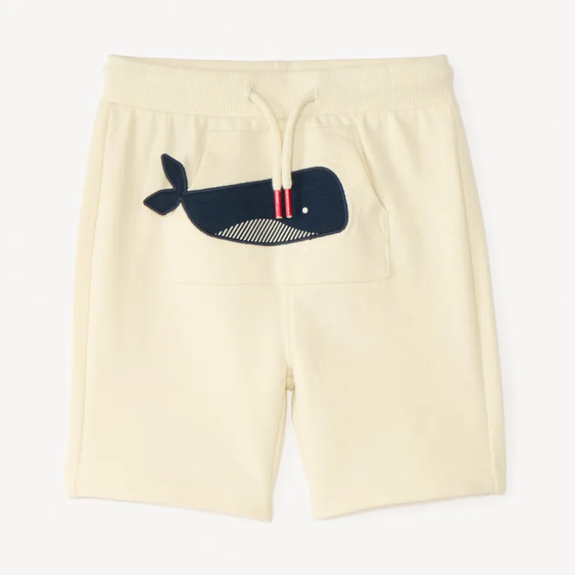 Korte broek met kangoeroezak voor babyjongen