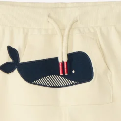 Korte broek met kangoeroezak voor babyjongen