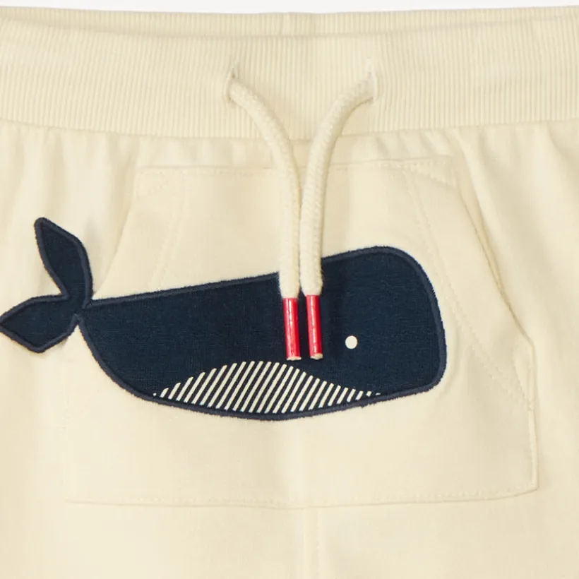 Korte broek met kangoeroezak voor babyjongen