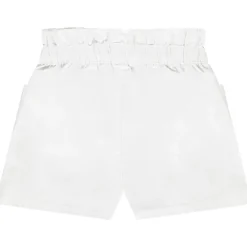 Korte broek met zakken in effen popeline voor meisjes
