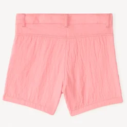 Korte broek met zakken van dubbele katoenen gaas meisjes