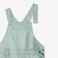 Korte canvas overall voor babyjongen