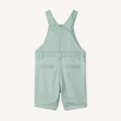 Korte canvas overall voor babyjongen