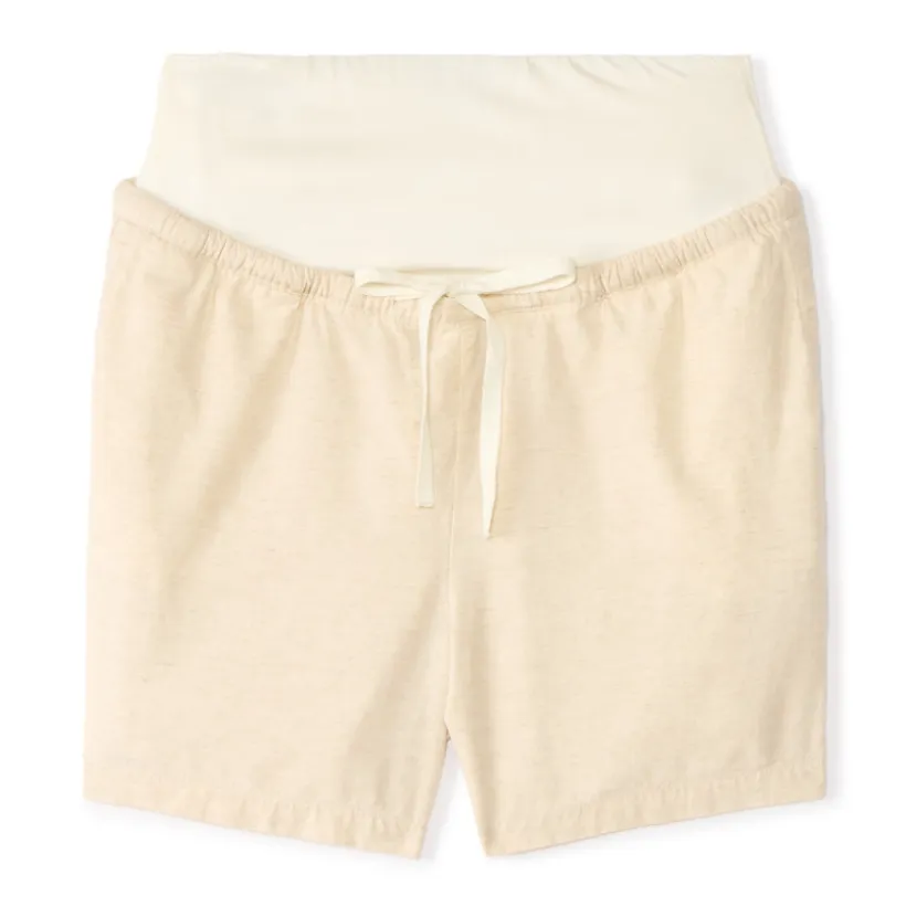 Korte chino met hoge tailleband voor zwangere vrouwen