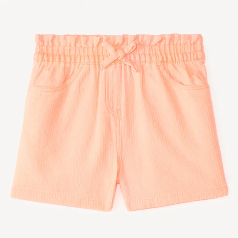 Korte, effen katoenen broek meisjes