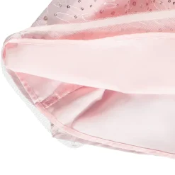 Korte effen rozenkleurige tule rok met glanzende pailletten meisjes
