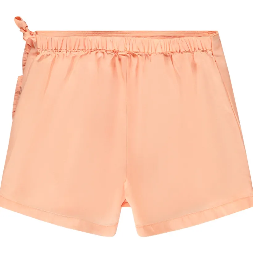 Korte effen Tencel rok met volants meisjes
