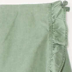 Korte effen Tencel rok met volants meisjes