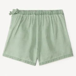 Korte effen Tencel rok met volants meisjes