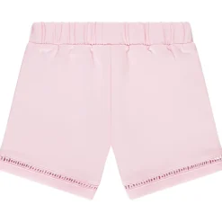 Korte fleece broek met geperforeerde details meisjes