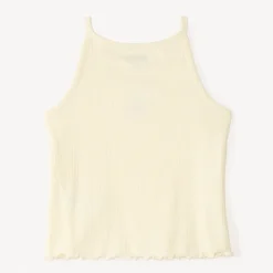 Korte gebreide tanktop met kersenborduring meisjes