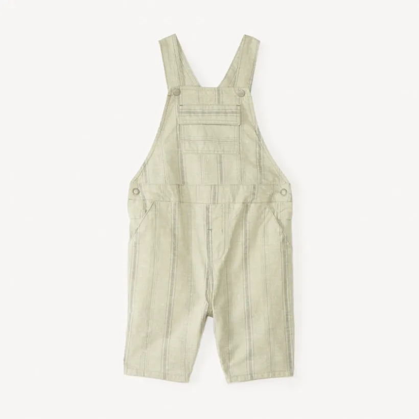 Korte gestreepte doek overall voor babyjongen