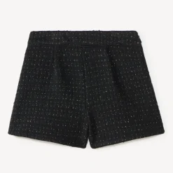 Korte glinsterende mesh shorts meisjes
